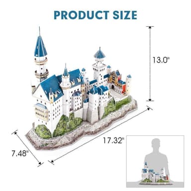 Neuschwanstein Castle 3D 121 pcs