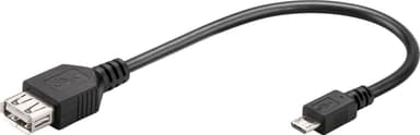 Goobay USB Micro-B / USB A OTG höghastighetsadapter för anslutning av