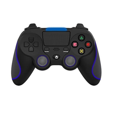Trådlös handkontroll till PS4 Svart/Blå