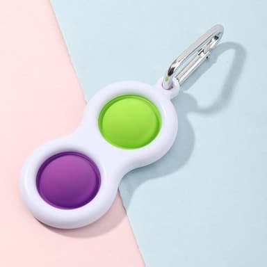 INF Pop it Fidget toy med 2 bubblor Grön/Lila