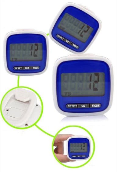 Multifunktionell pedometer/stegräknare Blå