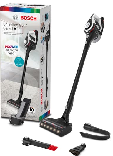 Bosch Unlimited 8 sladdlös dammsugare BSS821VNE4