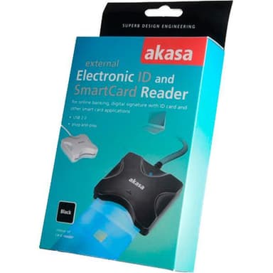Akasa extern SmartCard-läsare, svart
