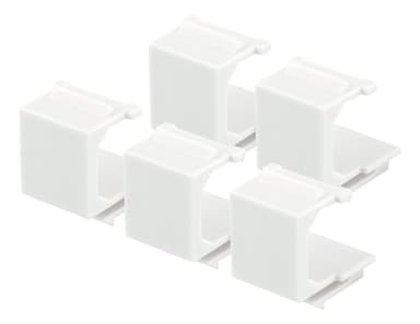 deltaco Blank cover for Keystone ports, 5-pack, white