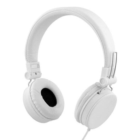 STREETZ headset for smartphone, microphone, 1-button, 1,5m, white