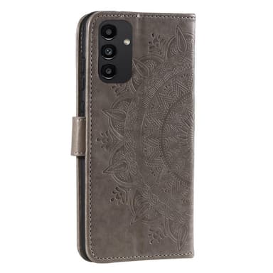 SKALO Samsung A13 4G Mandala Plånboksfodral - Grå