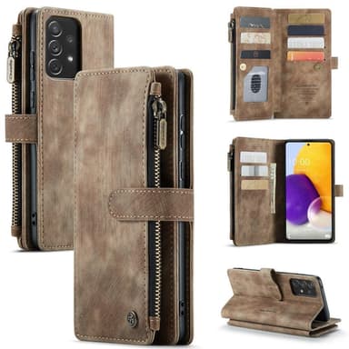 CaseMe Samsung A13 4G CaseMe Big Wallet Plånboksfodral - Brun