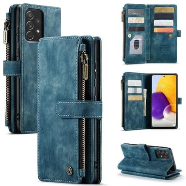 CaseMe Samsung A13 4G CaseMe Big Wallet Plånboksfodral - Blå