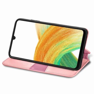 SKALO Samsung A13 4G Mandala Slim Plånboksfodral - Rosa