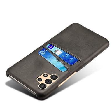 SKALO Samsung A13 4G PU-Läder Korthållare Skal - Svart