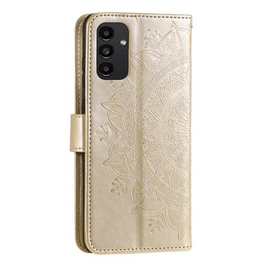 SKALO Samsung A13 4G Mandala Plånboksfodral - Guld