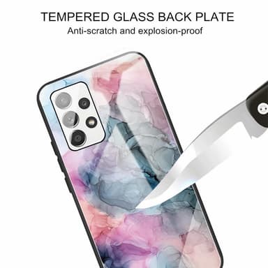 SKALO Samsung A13 4G Marmor Härdat Glas TPU-skal - Motiv 6