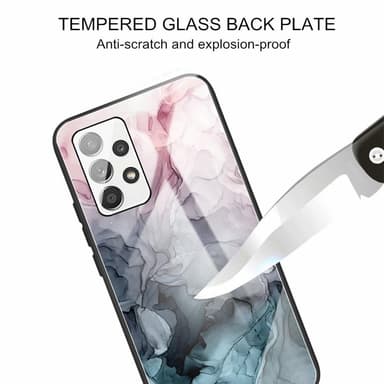 SKALO Samsung A13 4G Marmor Härdat Glas TPU-skal - Motiv 2