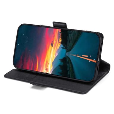 SKALO Samsung A13 4G Ultratunn Premium Plånboksfodral - Svart