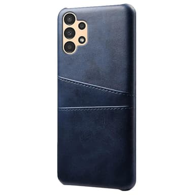SKALO Samsung A13 4G PU-Läder Korthållare Skal - Blå