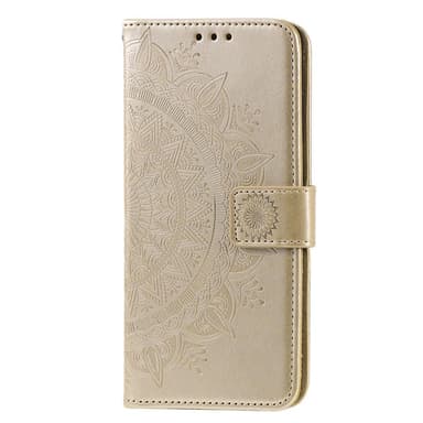 SKALO Samsung A13 4G Mandala Plånboksfodral - Guld