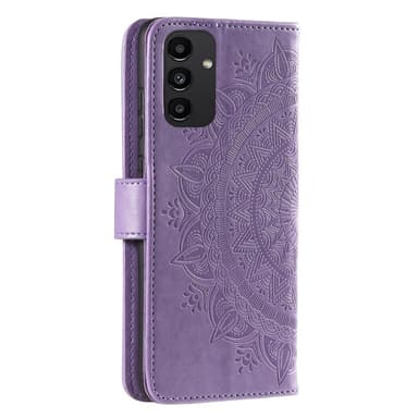 SKALO Samsung A13 4G Mandala Plånboksfodral - Lila