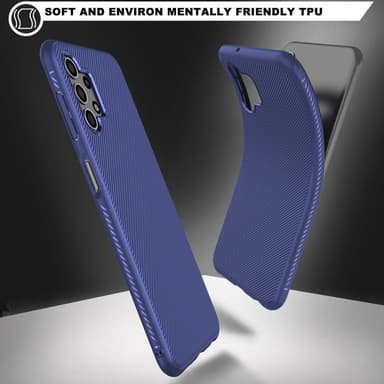 SKALO Samsung A13 4G Twill TPU skal - Blå