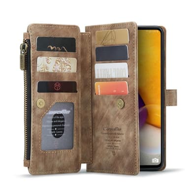 CaseMe Samsung A13 4G CaseMe Big Wallet Plånboksfodral - Brun