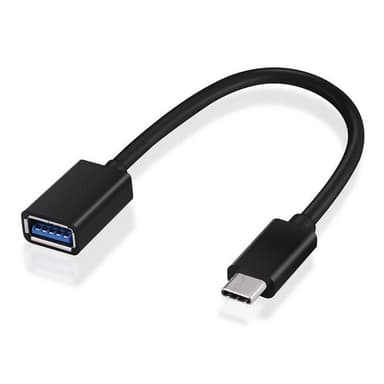 OTG-kabel, Typ C till USB A hona, 15 cm