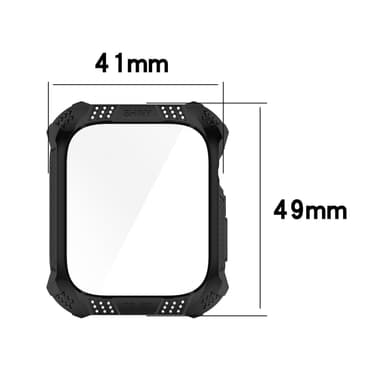 INF Apple Watch 7 41 mm fodral PC/härdat glas Svart