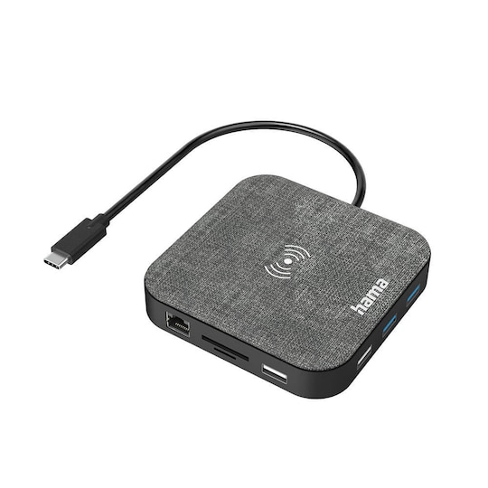 HAMA USB-C Hubb Multiport Qi-laddning 12 portar - Elgiganten