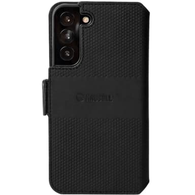 Leather Phone Wallet Galaxy S22+ Svart