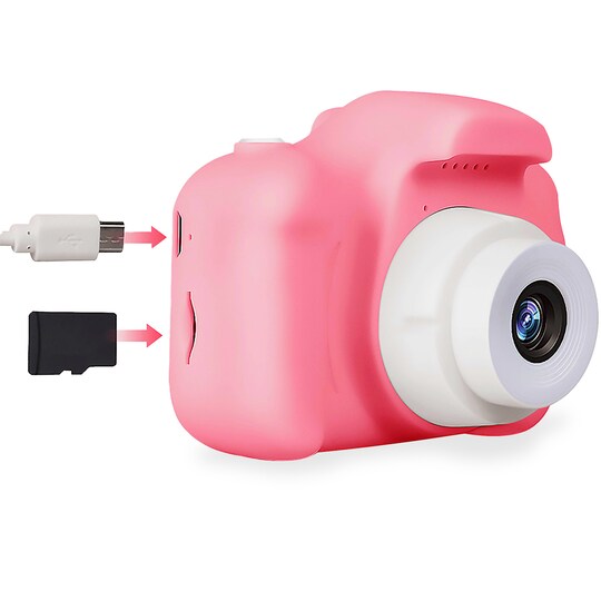 Digitalkamera för barn Rosa