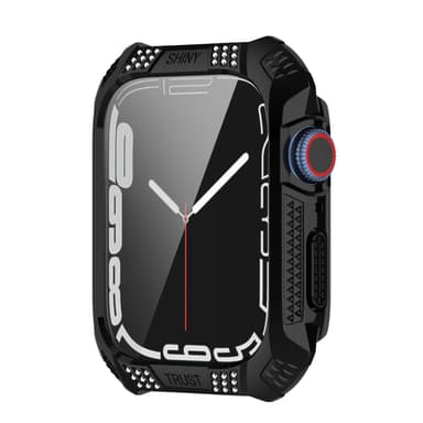 INF Apple Watch 7 41 mm fodral PC/härdat glas Svart