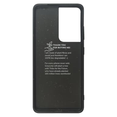 GreyLime Samsung Galaxy S21 Ultra miljövänlig fodral Svart