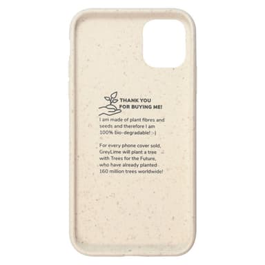 GreyLime iPhone 11 miljövänlig fodral Beige