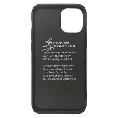 GreyLime iPhone 12 Mini miljövänlig fodral Svart