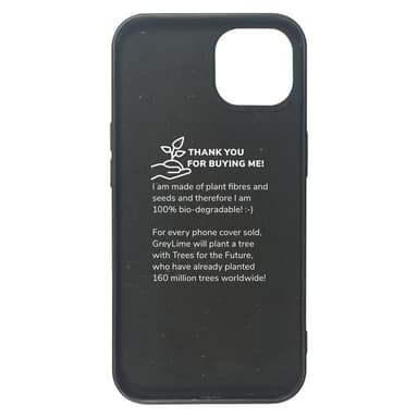 GreyLime iPhone 13 miljövänlig fodral Svart