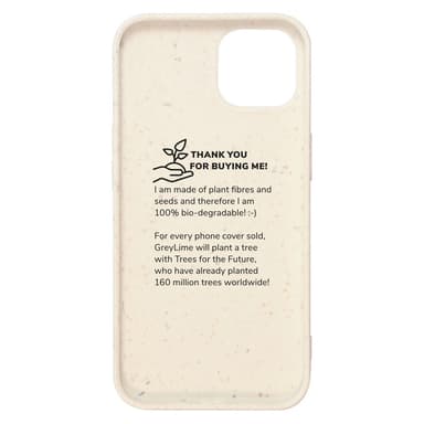 GreyLime iPhone 13 miljövänlig fodral Beige