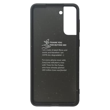 GreyLime Samsung Galaxy S22+ miljövänlig fodral Svart