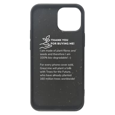 GreyLime iPhone 13 Mini miljövänlig fodral Svart