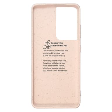GreyLime Samsung Galaxy S21 Ultra miljövänlig fodral Rosa