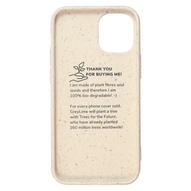 GreyLime iPhone 12 Mini miljövänlig fodral Beige