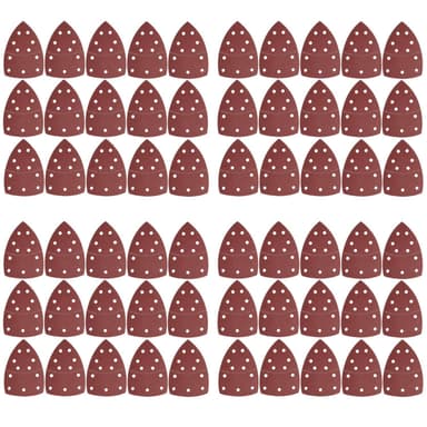 Slippapper för Bosch slipmus 11 hål med extra spetsar 40-korn 60-pack