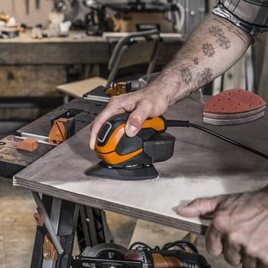 Slippapper för Bosch slipmus 11 hål med extra spetsar 40-korn 60-pack