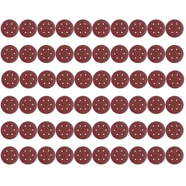 Slippapper Bosch rondell för slipmaskin 6 hål 60-korn 60-pack