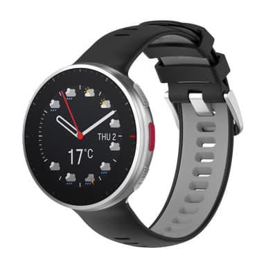Polar Vantage V2 armband silikon Svart/Grå