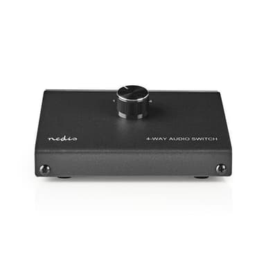 Nedis Analog audioswitch | 3.5 mm hona + 3x (2x RCA hona) - 2x RCA hona | svart