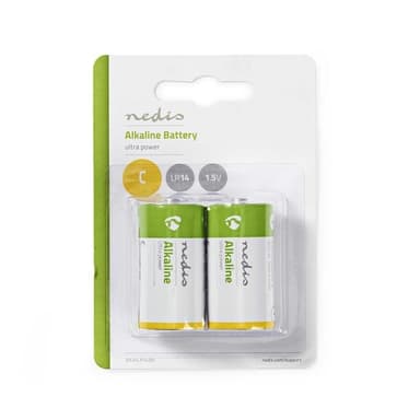 Nedis Alkaliskt batteri C | 1.5 V DC | 2-Blister