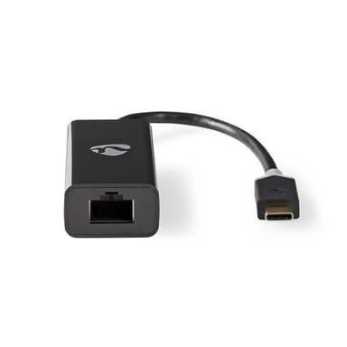 Nedis USB Typ C-adapterkabel | Typ-C, hane - RJ45-hona (8P8C) | 0.2 m | Antracit