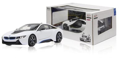 R/C Bil BMW I8 RTR / Med belysning 1:14 Vit