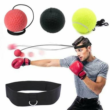 Pannbandsboxning Reflexboll - Träna dina reflexer, 3 bollar