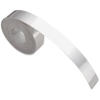 DYMO M11 Aluminiumtejp för prägling, med lim, 12mm, 3.65m (35800)