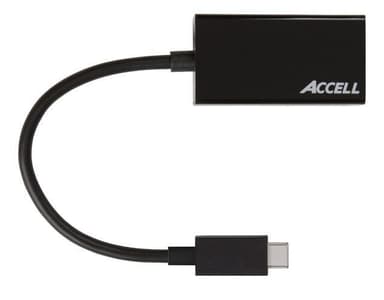 Accell USB-C - VGA Adapter, 2560x1600 i 60Hz, DP ALT mode, 0,15m