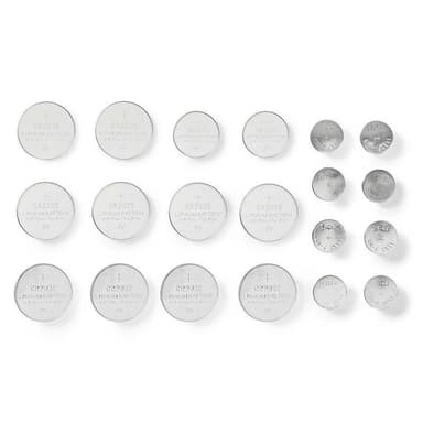 Litiumbatterier, knappcell, flerpack | CR2025/CR 2016/CR1620/LR43/LR54/LR4 | 20